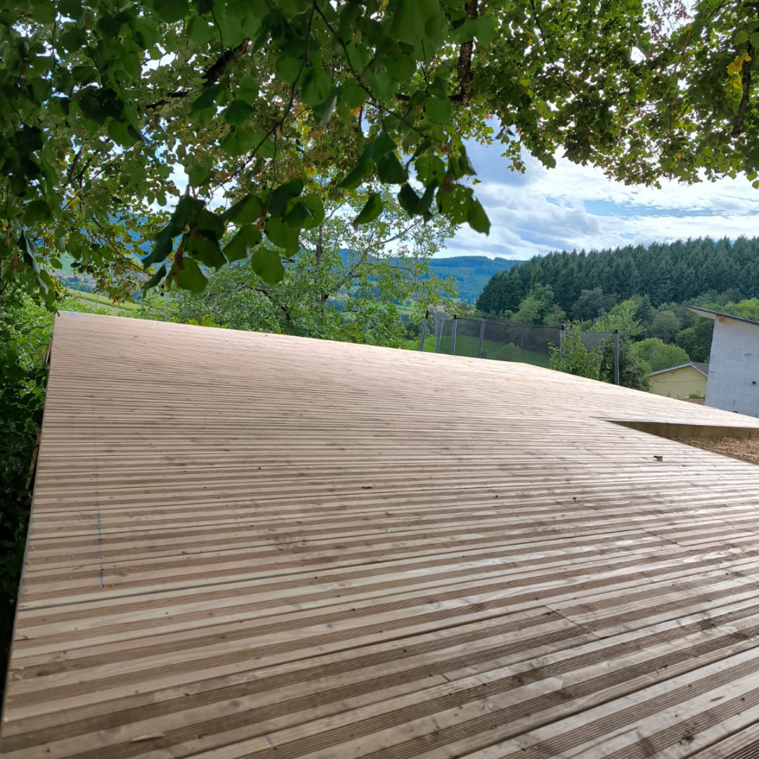 aménagement d'extérieurs roanne - création de terrasse en bois